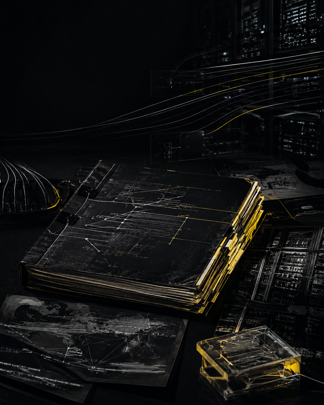Dark incident-response dossier and network diagrams